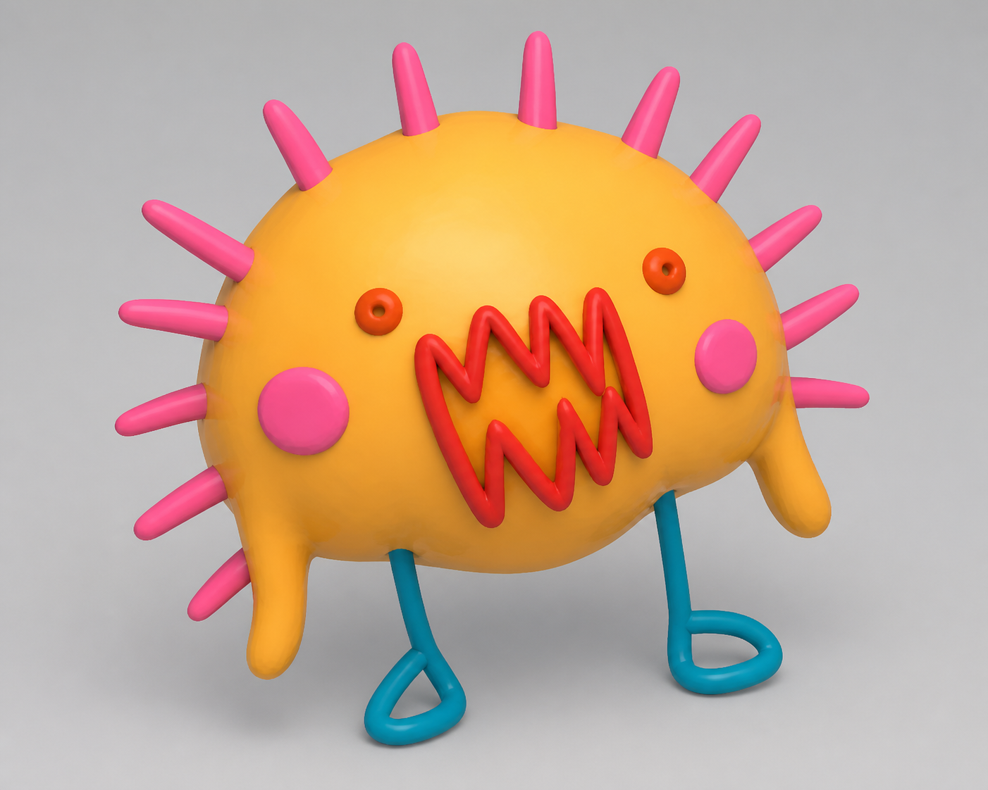 The child's character transformed into a polished 3D CAD model
