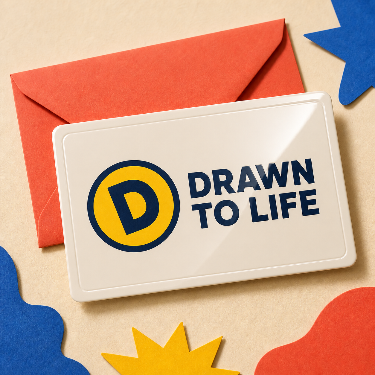 Drawn to Life gift card for an Artwork Figure or Selfie Figurine